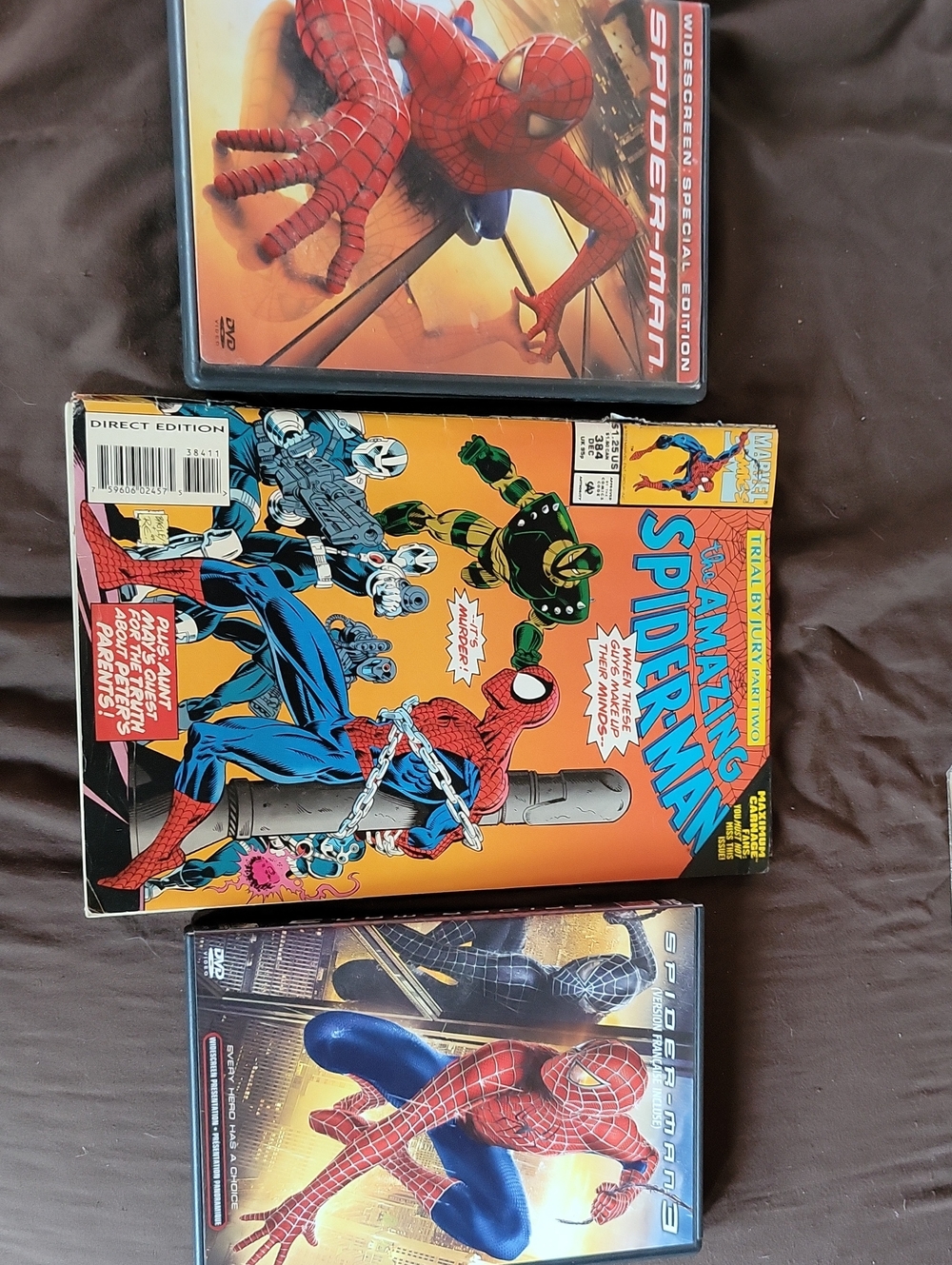 The Amazing Spider-Man Comic Book & DVD Movies — Classic Red & Blue Cover